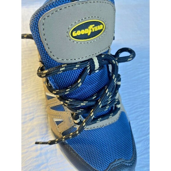 Boys GOODYEAR Striker-P  Tan Navy Blue Hiking Lace Up Outdoor Hiking Shoes -Sz 4 - Picture 4 of 11